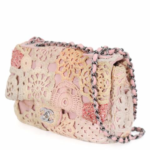 Chanel crochet flap bag hot sale